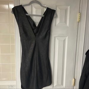 Windsor black pleather dress size large